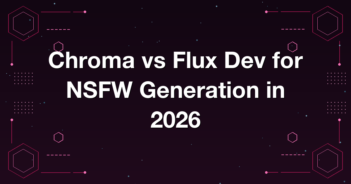 Chroma vs Flux Dev for NSFW Generation in 2026