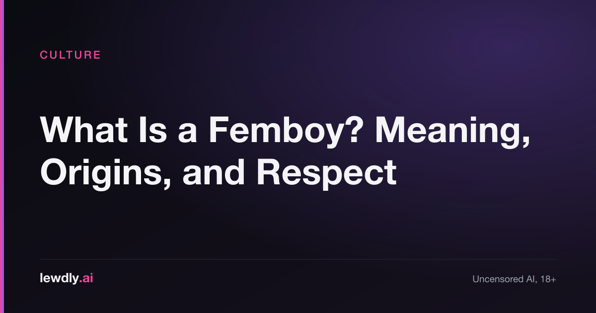 Explainer on what the word femboy means, covering gender expression, identity, and respectful language